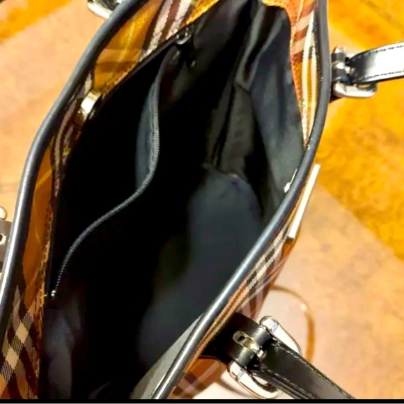 BURBERRY Bucket-shaped tote bag leather check ❤️🌹🌹 - Picture 7 of 13